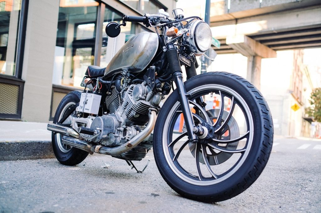 Chromed out motorcycle