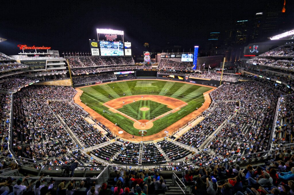 Minnesota Twins Target Stadium in Minneapolis MN